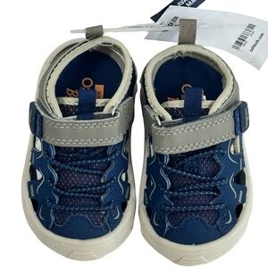OshKosh B'gosh Owen Toddler Boys’ Sporty Sandals, Blue/Gray NWT
